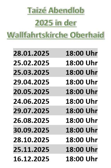 Taize Abendlob 2025